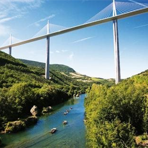 The Millau Viaduct in Aveyron