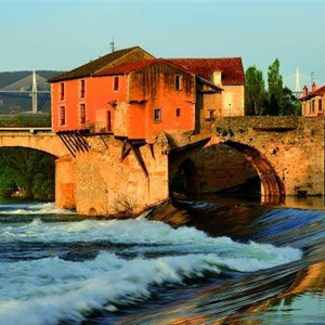 The town of Millau in Aveyron